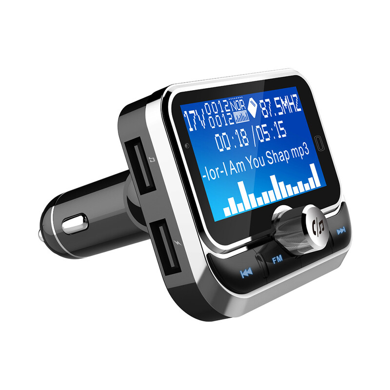 BC32 Dual USB Charging Bluetooth Hand-free Φορτιστής αυτοκινήτου Πομπός FM MP3 Music Player Car Kit, Υποστήριξη Hands-Free Call & Micro