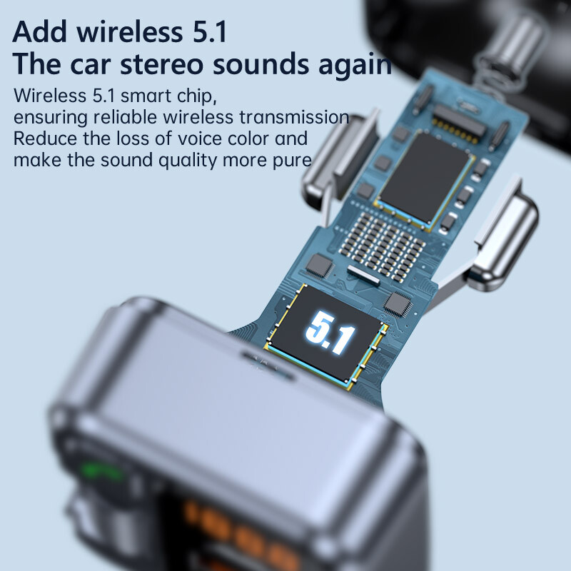 JaJaBor FM odašiljač Modulator Auto MP3 Player AUX Audio Prijemnik USB Type C PD 30W Auto Punjač Handsfree Bluetooth Auto Kit