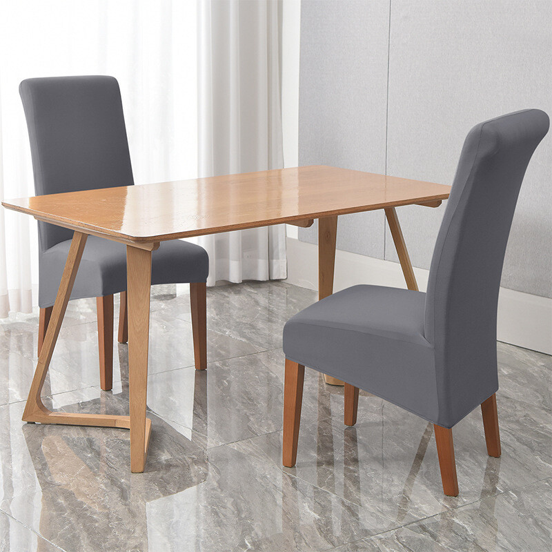 Husă pentru scaun cu spătar înalt, rezistentă la stropire, decor elastic, dimensiunea XL, pentru birou, bucătărie, sufragerie, nu 100% impermeabilă 1buc