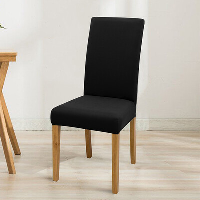 Huse pentru scaune elastice, reglabile, de culoare solidă, spandex, elastic, huse pentru scaune pentru scaune, bucătărie, sufragerie, banchet de nuntă, acasă