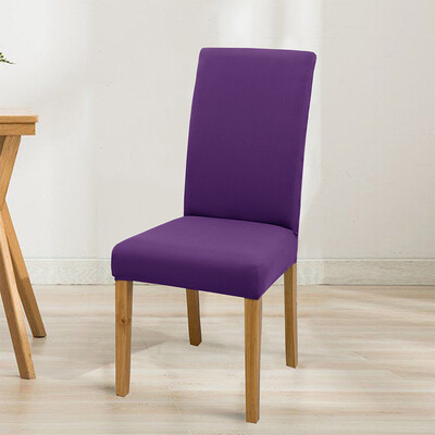 Huse pentru scaune elastice, reglabile, de culoare solidă, spandex, elastic, huse pentru scaune pentru scaune, bucătărie, sufragerie, banchet de nuntă, acasă