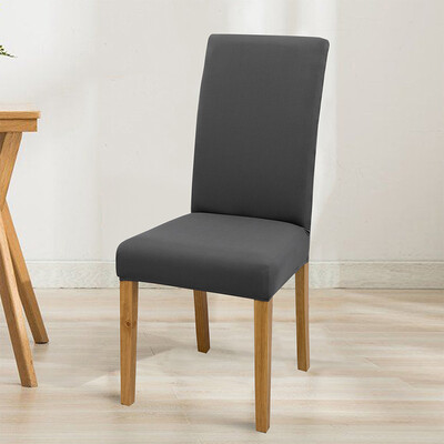 Huse pentru scaune elastice, reglabile, de culoare solidă, spandex, elastic, huse pentru scaune pentru scaune, bucătărie, sufragerie, banchet de nuntă, acasă