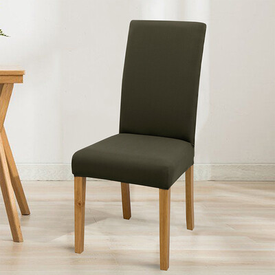 Huse pentru scaune elastice, reglabile, de culoare solidă, spandex, elastic, huse pentru scaune pentru scaune, bucătărie, sufragerie, banchet de nuntă, acasă