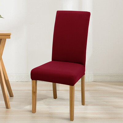 Huse pentru scaune elastice, reglabile, de culoare solidă, spandex, elastic, huse pentru scaune pentru scaune, bucătărie, sufragerie, banchet de nuntă, acasă