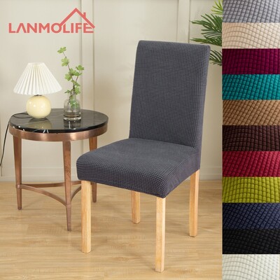 Huse pentru scaune din țesătură din sâmburi de porumb Jacquard Dimensiune universală Huse pentru scaune ieftine Huse elastice pentru scaune pentru decorarea camerei de mese
