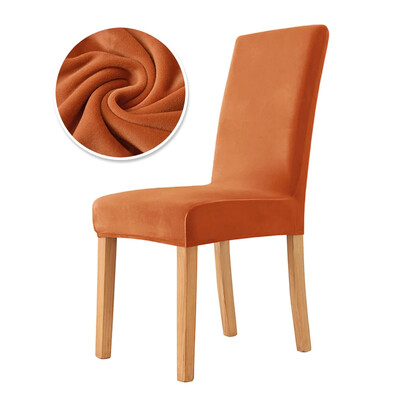 1Pieces Velvet Fabric Πιο φθηνά καλύμματα καρέκλας Universal size Stretch Chair covers Seat Case Slipcoves for Dining Room Home