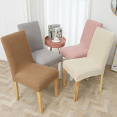 Разтеглива калъфка за трапезарен стол Twill жакардова еластична калъфка за седалка Миеща се калъфка за нормална табуретка за комплект Стая за домашни любимци Декор за дома