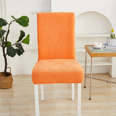 Разтеглива калъфка за трапезарен стол Twill жакардова еластична калъфка за седалка Миеща се калъфка за нормална табуретка за комплект Стая за домашни любимци Декор за дома