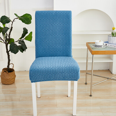 Разтеглива калъфка за трапезарен стол Twill жакардова еластична калъфка за седалка Миеща се калъфка за нормална табуретка за комплект Стая за домашни любимци Декор за дома