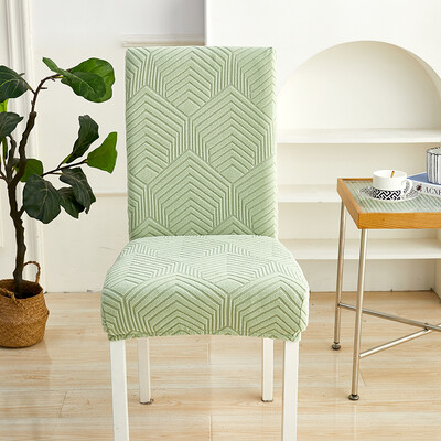 Разтеглива калъфка за трапезарен стол Twill жакардова еластична калъфка за седалка Миеща се калъфка за нормална табуретка за комплект Стая за домашни любимци Декор за дома