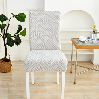 Разтеглива калъфка за трапезарен стол Twill жакардова еластична калъфка за седалка Миеща се калъфка за нормална табуретка за комплект Стая за домашни любимци Декор за дома