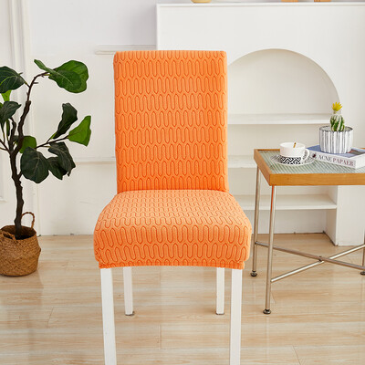 Разтеглива калъфка за трапезарен стол Twill жакардова еластична калъфка за седалка Миеща се калъфка за нормална табуретка за комплект Стая за домашни любимци Декор за дома