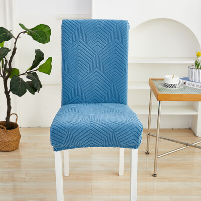 Разтеглива калъфка за трапезарен стол Twill жакардова еластична калъфка за седалка Миеща се калъфка за нормална табуретка за комплект Стая за домашни любимци Декор за дома