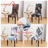 Huse de scaun geometrice 1 buc pentru sufragerie huse de scaun universale elastice pentru bucatarie nunta banchet Housse De Chaise