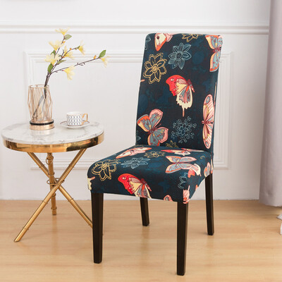 Huse de scaun geometrice 1 buc pentru sufragerie huse de scaun universale elastice pentru bucatarie nunta banchet Housse De Chaise