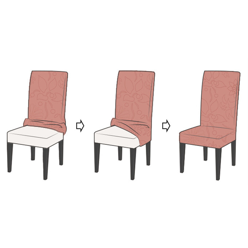 Huse de scaun geometrice 1 buc pentru sufragerie huse de scaun universale elastice pentru bucatarie nunta banchet Housse De Chaise