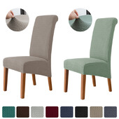 Jacquard tooli kate Elastsed XL suuruses toolikatted söögitoa jaoks pestavad pika seljaga pehme istme kate kontori pulma banketi jaoks