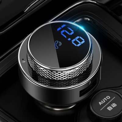 GC16 Transmițător FM pentru mașină Modulator fără fir compatibil cu Bluetooth Mâini libere TF U Disk MP3 Player Dual USB QC3.0 Fast Charger