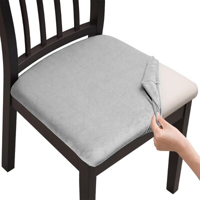 Huse pentru scaune din catifea super moale, culori simple Huse pentru scaune elastice pentru sufragerie Protector detașabil pentru mobilier din spandex pentru restaurant