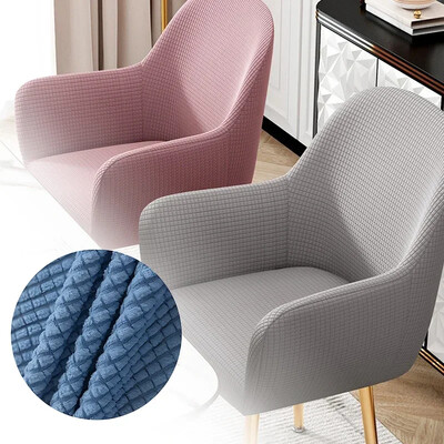 Husă de pernă pentru scaun pentru masă de sufragerie Spatar pitic nordic curbat All-In-One Pachet complet mare cu cotiere Seturi de scaune cu spătar