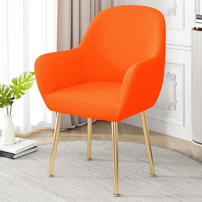 Husă de pernă pentru scaun pentru masă de sufragerie Spatar pitic nordic curbat All-In-One Pachet complet mare cu cotiere Seturi de scaune cu spătar