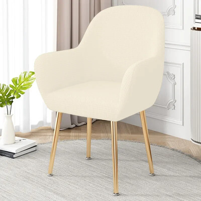 Husă de pernă pentru scaun pentru masă de sufragerie Spatar pitic nordic curbat All-In-One Pachet complet mare cu cotiere Seturi de scaune cu spătar