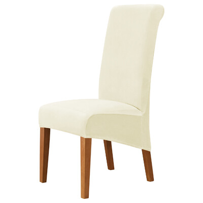 1/2/4/6 kom navlaka za stolac s visokim naslonom za blagovaonicu Jacquard rastezljiva XL veličina Navlaka za stolicu protiv prljanja Spandex štitnici za sjedala