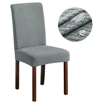 Husă elastică pentru scaune pentru sufragerie, dimensiune universală, elastică, jacquard, pentru scaune de bucătărie, huse pentru banchet de nuntă la hotel