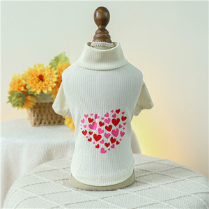 Hanorac tip inimă pentru câini mici și pisici, hanorace, haine pentru animale de companie, primăvară Ziua Îndrăgostiților, dulce, Chihuahua York