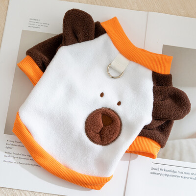 Зимни дрехи за домашни кучета Модни качулки за кучета Сладък суичър Puppu Меки топли пуловери за котки Качулки за домашни любимци Костюми за куче френски булдог