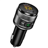 Transmițător FM Bluetooth 5.0 Receptor audio fără fir Mâini libere pentru mașină Player MP3 automat Încărcător rapid USB dublu Accesorii auto