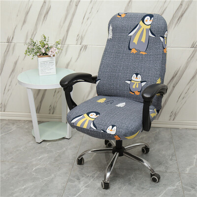 Husa scaun braț computer nou stil de imprimare retro cu elasticitate înaltă spandex ML husă scaun pentru birou acasă