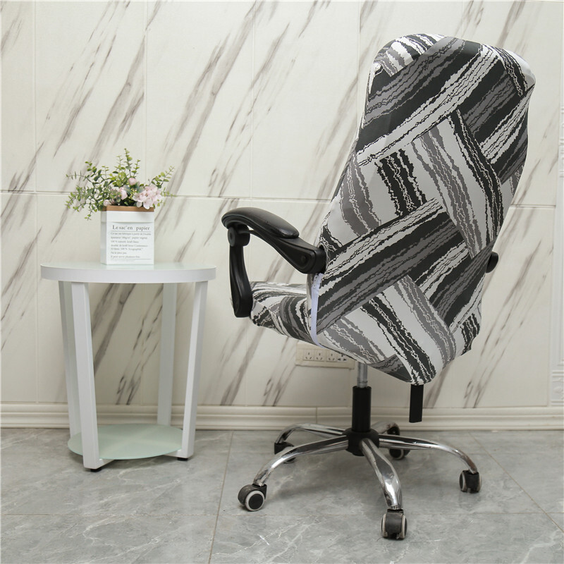 Husa scaun braț computer nou stil de imprimare retro cu elasticitate înaltă spandex ML husă scaun pentru birou acasă