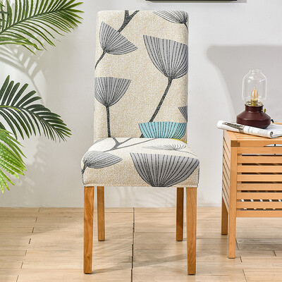 Spandex Κάλυμμα καρέκλας Stretch Home Τραπεζαρία Ελαστικό Floral Print Καλύμματα Καρέκλας Πολυλειτουργικό Spandex Ελαστικό πανί γενικού μεγέθους