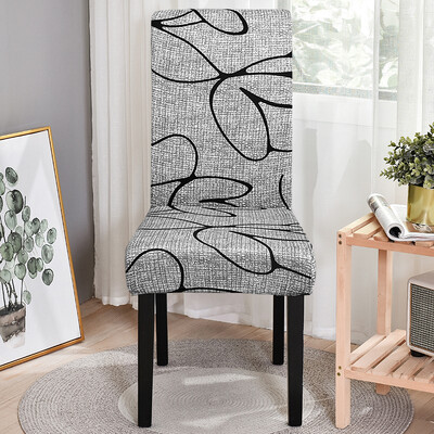 Spandex Κάλυμμα καρέκλας Stretch Home Τραπεζαρία Ελαστικό Floral Print Καλύμματα Καρέκλας Πολυλειτουργικό Spandex Ελαστικό πανί γενικού μεγέθους