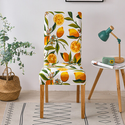 Spandex Κάλυμμα καρέκλας Stretch Home Τραπεζαρία Ελαστικό Floral Print Καλύμματα Καρέκλας Πολυλειτουργικό Spandex Ελαστικό πανί γενικού μεγέθους