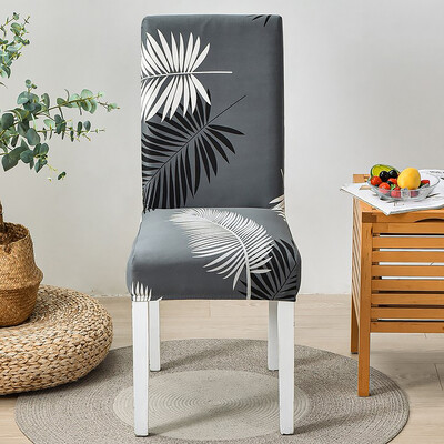 Spandex Κάλυμμα καρέκλας Stretch Home Τραπεζαρία Ελαστικό Floral Print Καλύμματα Καρέκλας Πολυλειτουργικό Spandex Ελαστικό πανί γενικού μεγέθους