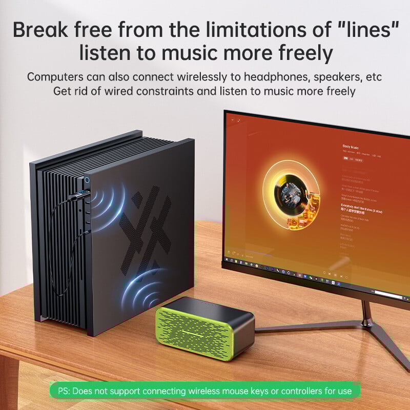 Auto Bluetooth 5.4 Receptor Transmițător Wireless Bluetooth Car Adaptor MP3 Player Apel Mâini libere Dual USB PD Fast Charger LED