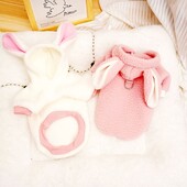 Haine pentru câini de toamnă pentru animale de companie Hanorace pentru câini iepure de desene animate