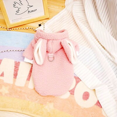 Haine pentru câini de toamnă pentru animale de companie Hanorace pentru câini iepure de desene animate