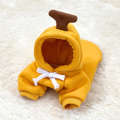 Lână caldă de iarnă haine drăguțe pentru câini de companie, măr, banane, morcov, fructe, desene animate, îmbrăcăminte pentru cățeluși, pentru câini de talie mică, mijlocie, costum pentru pisici