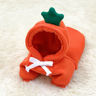 Lână caldă de iarnă haine drăguțe pentru câini de companie, măr, banane, morcov, fructe, desene animate, îmbrăcăminte pentru cățeluși, pentru câini de talie mică, mijlocie, costum pentru pisici