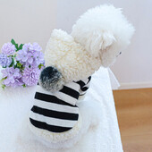 Съблечени дрехи за домашни любимци Зимни топли качулки Дрехи Суичър с качулка Поларени маншети Шапка Зелено черно облекло Облекло за малки кучета XL