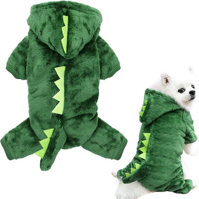 Costum pentru animale de companie dinozaur Costum de Halloween pentru pisici și câini