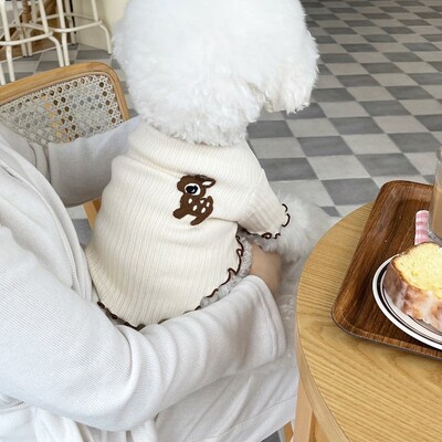 Kevad-suvi uus lemmiklooma koer kass valge T-särk Bichon Teddy/Pomeranian kutsikate riided Lemmiklooma riided