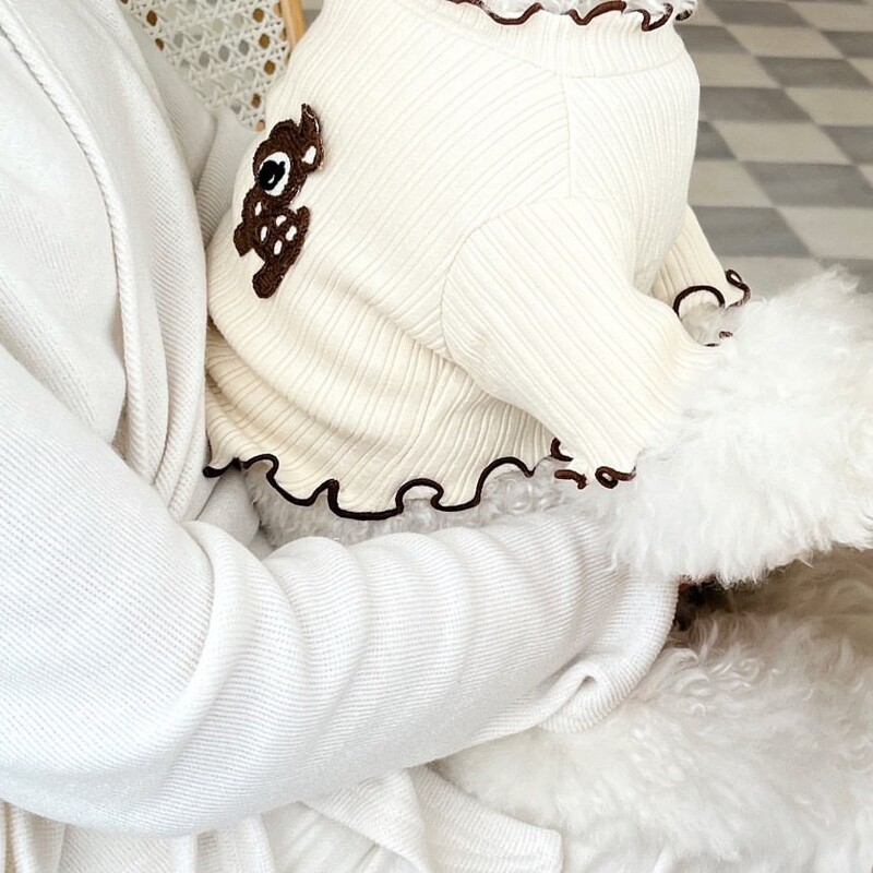 Kevad-suvi uus lemmiklooma koer kass valge T-särk Bichon Teddy/Pomeranian kutsikate riided Lemmiklooma riided