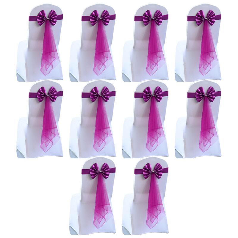 10 buc. caneluri pentru scaune cu noduri benzi pentru scaune pentru nunta, petrecere, banchet, eveniment, nunta, scaun, decorare, textile pentru casa