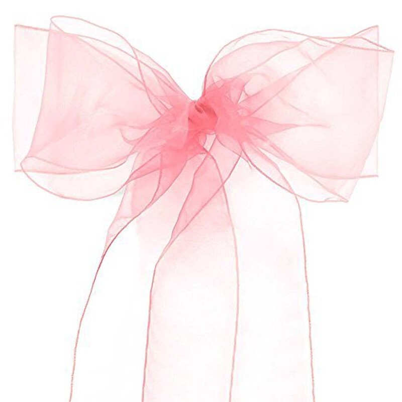 10 buc. Cerceve pentru scaun din organza benzi cu noduri funde pentru scaun pentru nunta, petrecere, banchet, eveniment, decorare scaun de nunta in tara