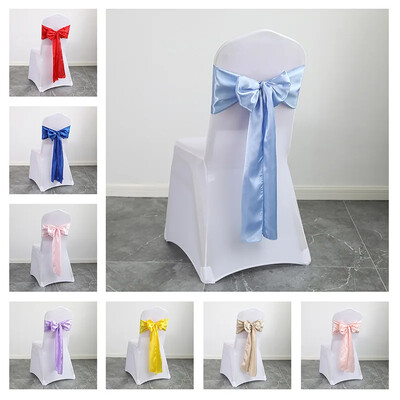 Advance Stretch Spandex Satin Cercete Funde Husa scaun pentru nunta Baby Shower Banchet Petrecere Biserica Ceremonie Decoratiuni