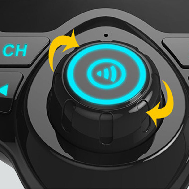 LOLOAGO FM-saatja AUX-heli stereovastuvõtja auto MP3-mängija FM-modulaator kahe USB-autolaadija käed-vabad Bluetooth 5.0 autokomplekt